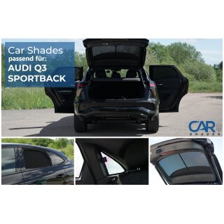 Sonnenschutz für Audi Q3 Sportback ab BJ. 2025 Blenden hinten + Heckscheibe