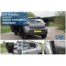 Sonnenschutz für Dacia Sandero / Stepway ab BJ. 2020 Blenden 2-teilig hintere Türen