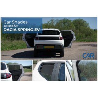 Sonnenschutz für Dacia Spring ab BJ. 2021 Blenden 2-teilig hintere Türen