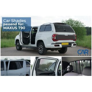 Sonnenschutz für Maxus T90  ab BJ. 2022, Blenden hinten + Heckscheibe