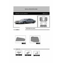 UV Car Shades Mercedes Benz E-Klasse (W212) 4-Door BJ. Ab 2009, set of 4