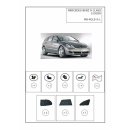 Sonnenschutz für Mercedes Benz R-Klasse LWB (V251) 5-Türer Bj. 05-13, 6-teilig