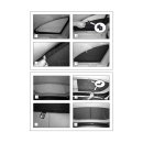 Car Shades for Mercedes Benz R-Klasse LWB (V251) 5-Door Bj. 05-13, (Set of 6) for