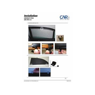 Sonnenschutz für Chevrolet Epica Limousine 2007- 2014, 4-teilig
