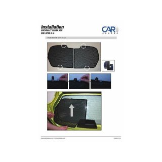 Sonnenschutz für Chevrolet Spark (M300) 5-Türer ab BJ. 2010, 4-teilig