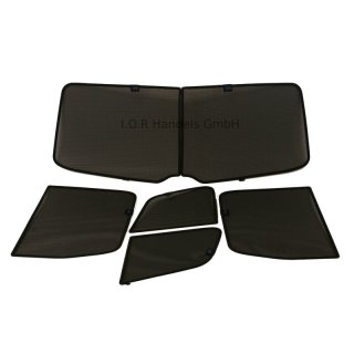 Sonnenschutz für VW Touareg II   BJ. 2010 - 2018, 6-teilig, hinten + Heckscheibe