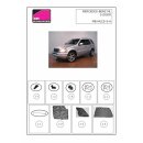 Car Shades for Mercedes Benz ML (W163) 7-seater BJ. 98-05, (Set of 6) for