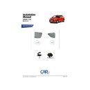 Car Shades for Citroen C1 3-Door BJ. 05-14, (Set of 4) for