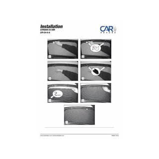 UV Car Shades Citroen C4 5-Door BJ. 04-10, set of 4