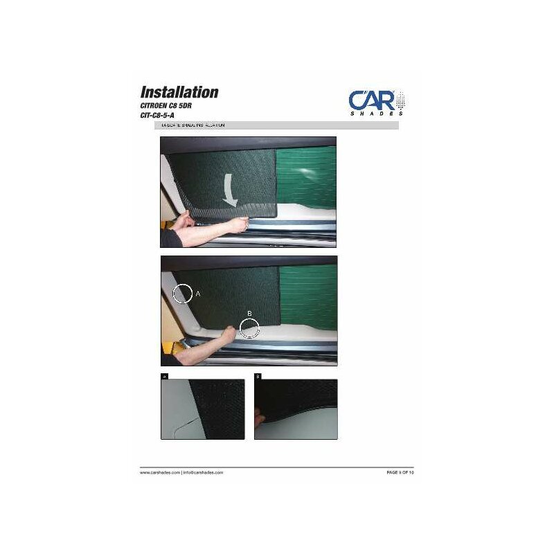 Sonnenschutz Citroen C8 5 Turer Bj 02 14 6 Teilig 119 90